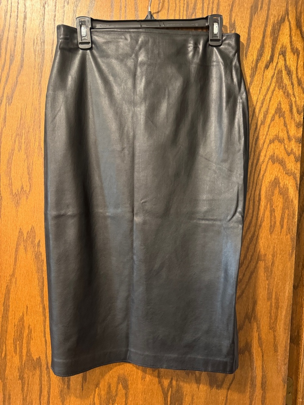 Catherine by Catherine Malandrino Black Faux Leather Pencil Skirt